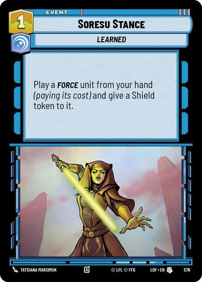 Soresu Stance Foil (LOF 578) [Legends of the Force]