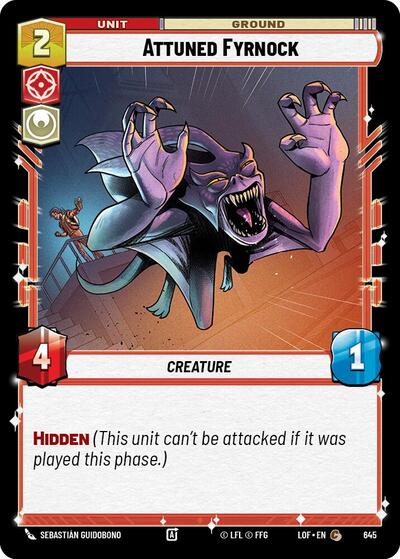 Attuned Fyrnock Foil (LOF 645) [Legends of the Force]