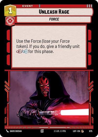 Unleash Rage Foil (LOF 675) [Legends of the Force]