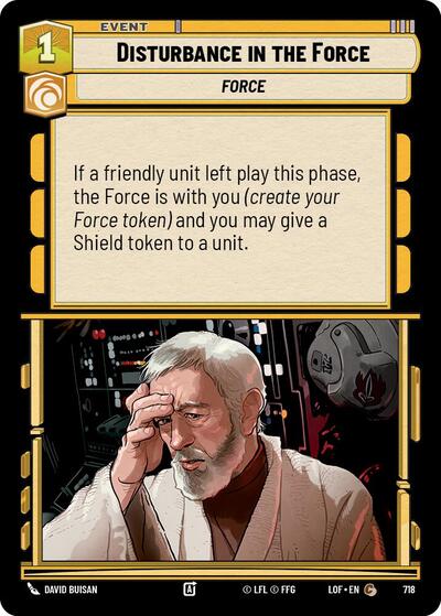 Disturbance in the Force Foil (LOF 718) [Legends of the Force]