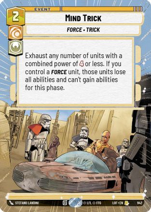 Mind Trick (942) (Hyperspace Foil) (942) [Legends of the Force]