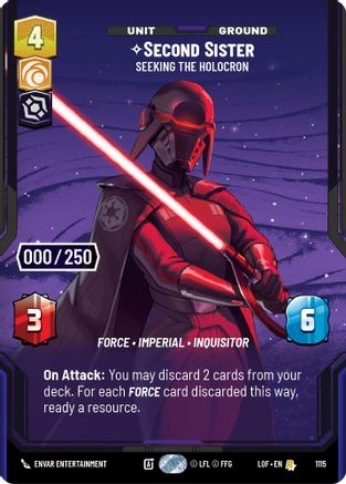 Second Sister - Seeking the Holocron (1115) (Serialized) (1115) [Legends of the Force]