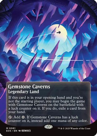 Gemstone Caverns (0061) (Borderless) [Edge of Eternities: Stellar Sights]