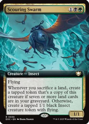Scouring Swarm (Extended Art) [Edge of Eternities Commander]