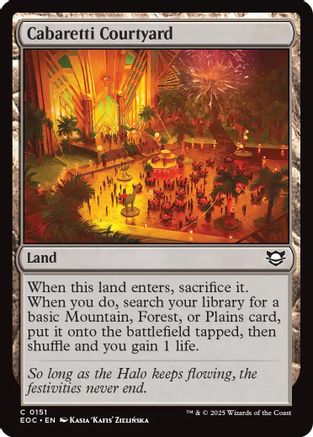 Cabaretti Courtyard [Edge of Eternities Commander]