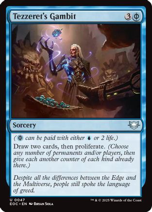 Tezzeret's Gambit [Edge of Eternities Commander]