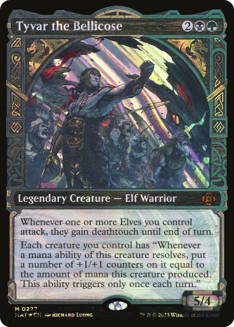 Tyvar the Bellicose (Showcase Halo Foil) [March of the Machine: The Aftermath]