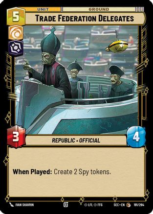 Trade Federation Delegates (191/264) (191/264) [Secrets of Power]
