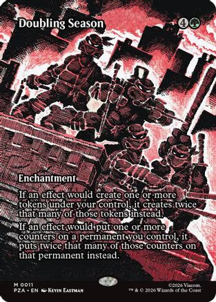 Doubling Season (Borderless) [Teenage Mutant Ninja Turtles Eternal-Legal]