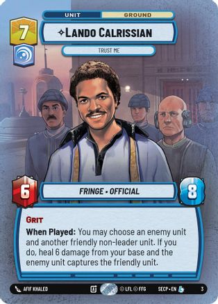 Lando Calrissian - Trust Me (3) [Secrets of Power: Weekly Play]