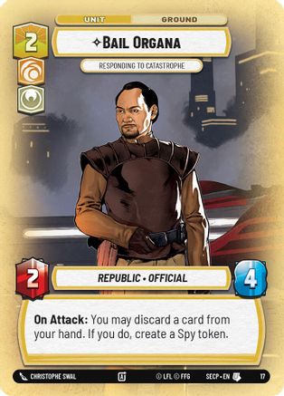 Bail Organa - Responding to Catastrophe (17) [Secrets of Power: Weekly Play]