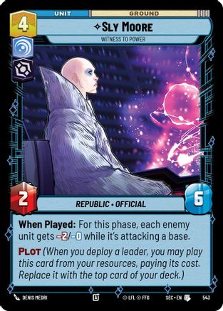 Sly Moore - Witness to Power (Foil) (543) (543) [Secrets of Power]