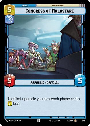 Congress of Malastare (573) (Foil) (574) [Secrets of Power]