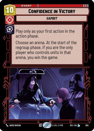 Confidence in Victory (655) (Foil) (655) [Secrets of Power]