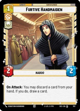 Furtive Handmaiden (707) (Foil) (707) [Secrets of Power]