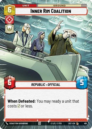 Inner Rim Coalition (418) (Hyperspace) (418) [Secrets of Power]