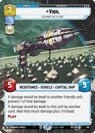 Vigil - Securing the Future (Hyperspace Foil) (806) (806) [Secrets of Power]