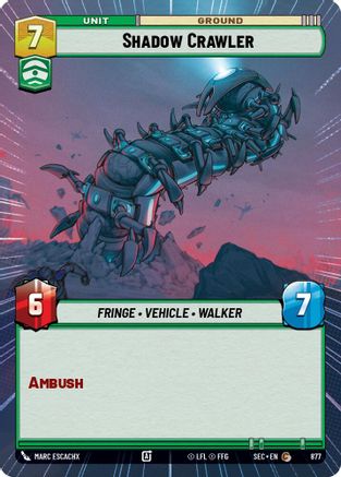 Shadow Crawler (877) (Hyperspace Foil) (877) [Secrets of Power]