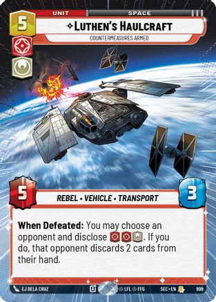 Luthen's Haulcraft - Countermeasures Armed (Hyperspace Foil) (909) (909) [Secrets of Power]