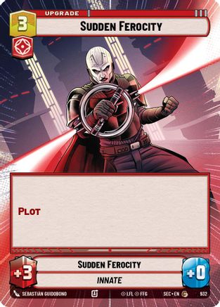 Sudden Ferocity (932) (Hyperspace Foil) (932) [Secrets of Power]