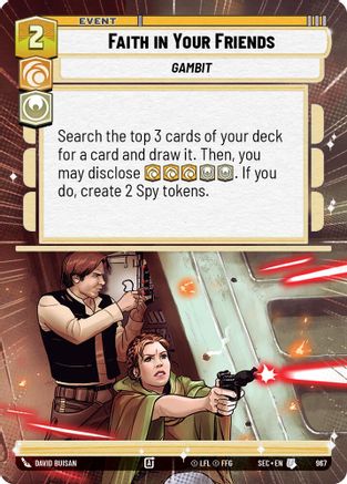 Faith in Your Friends (967) (Hyperspace Foil) (967) [Secrets of Power]