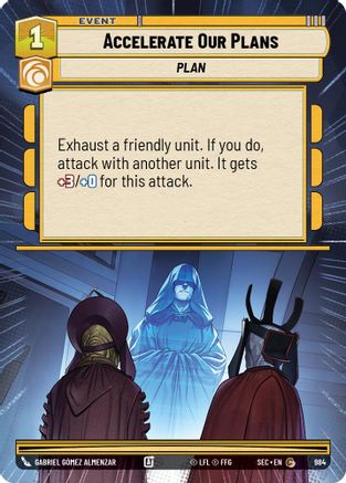 Accelerate Our Plans (984) (Hyperspace Foil) (984) [Secrets of Power]