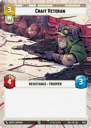 Crait Veteran (1007) (Hyperspace Foil) (1007) [Secrets of Power]