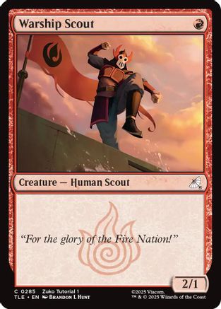 Warship Scout (0285) [Avatar: The Last Airbender: Eternal-Legal]