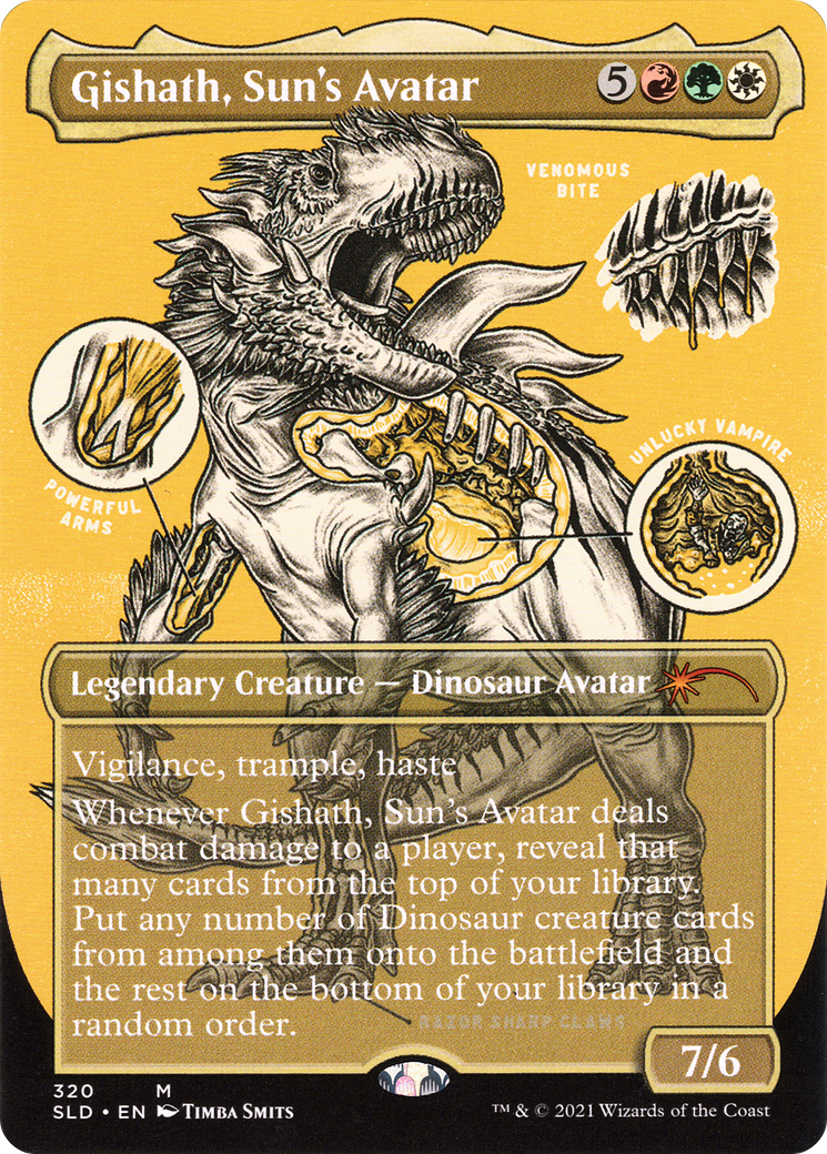 Gishath, Sun's Avatar (Borderless) [Secret Lair Drop Series]