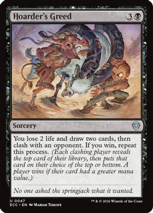 Hoarder's Greed [Lorwyn Eclipsed Commander]