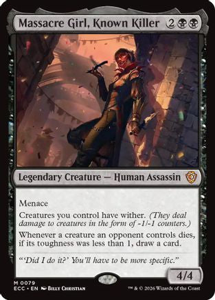 Massacre Girl, Known Killer [Lorwyn Eclipsed Commander]