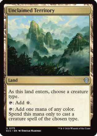 Unclaimed Territory [Lorwyn Eclipsed Commander]