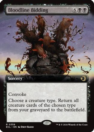 Bloodline Bidding (Extended Art) [Lorwyn Eclipsed]