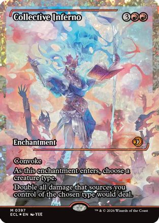 Collective Inferno (Showcase) (Fracture Foil) [Lorwyn Eclipsed]
