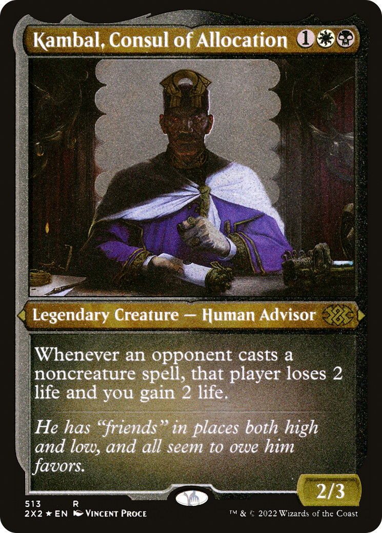 Kambal, Consul of Allocation (Foil Etched) [Double Masters 2022]