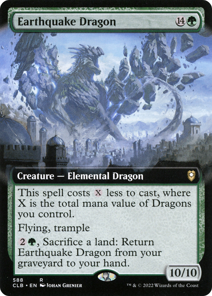 Earthquake Dragon (Extended Art) [Commander Legends: Battle for Baldur's Gate]