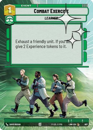 Combat Exercise (667) (Hyperspace Foil) (667) [A Lawless Time]