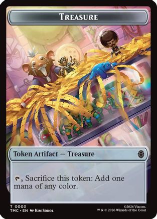 Treasure // Robot Double-Sided Token [Teenage Mutant Ninja Turtles Commander Tokens]