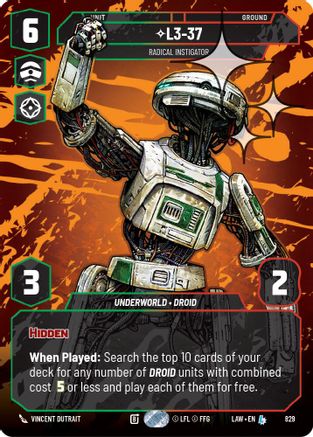 L3-37 - Radical Instigator (Prestige Foil) (829) (829) [A Lawless Time]