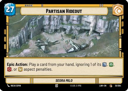 Partisan Hideout // Experience (30 // T02) (30 // T02) [A Lawless Time]