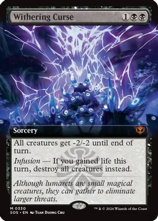 Withering Curse (Extended Art) [Secrets of Strixhaven]