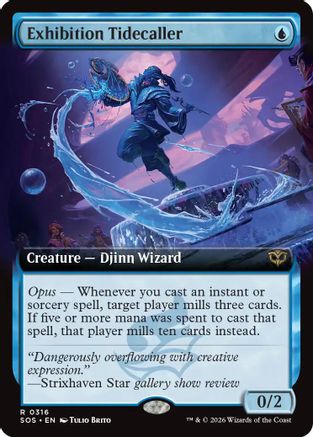 Exhibition Tidecaller (Extended Art) [Secrets of Strixhaven]