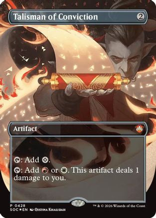 Talisman of Conviction (Borderless) [Secrets of Strixhaven Commander]