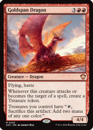 Goldspan Dragon [Secrets of Strixhaven Commander]