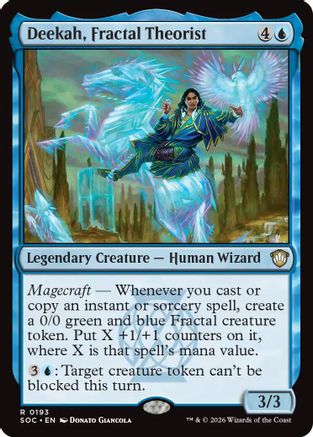 Deekah, Fractal Theorist [Secrets of Strixhaven Commander]