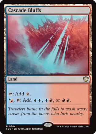 Cascade Bluffs [Secrets of Strixhaven Commander]