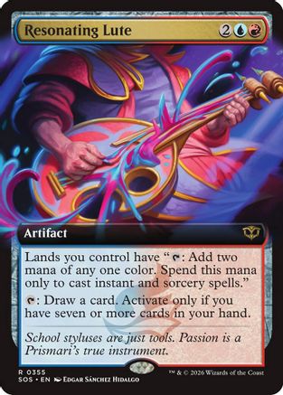 Resonating Lute (Extended Art) [Secrets of Strixhaven]