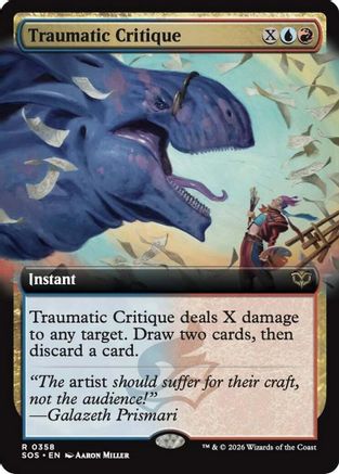 Traumatic Critique (Extended Art) [Secrets of Strixhaven]