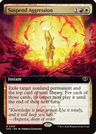Suspend Aggression (Extended Art) [Secrets of Strixhaven]