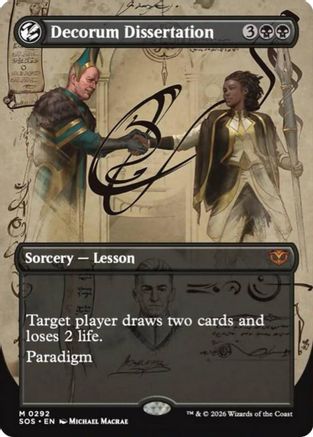 Decorum Dissertation (Borderless) [Secrets of Strixhaven]